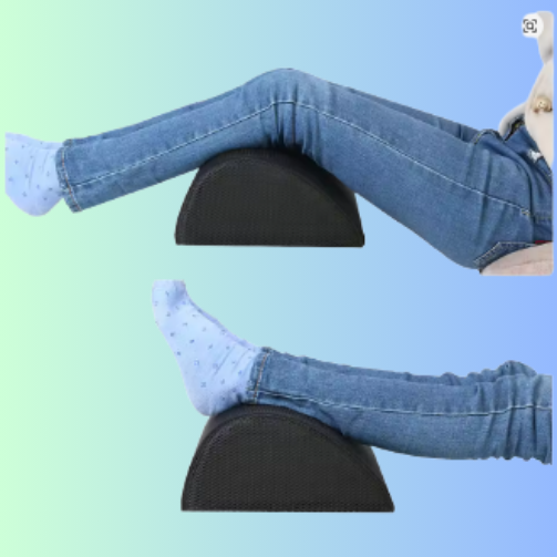 Memory foam office footstool leg lift pillow
