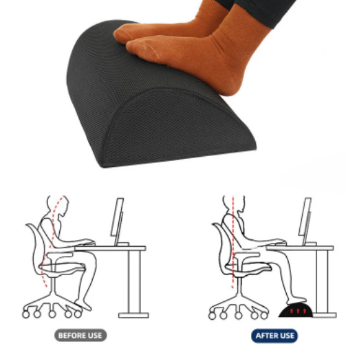 Memory foam office footstool leg lift pillow