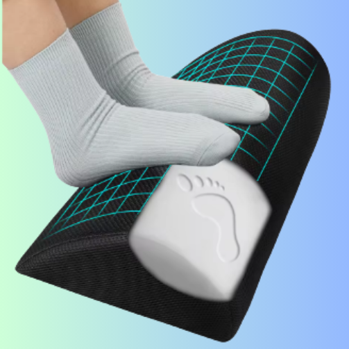Memory foam office footstool leg lift pillow
